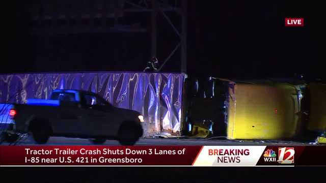 Guilford County Interstate 85 crash closes multiple lanes - Vimarsana News