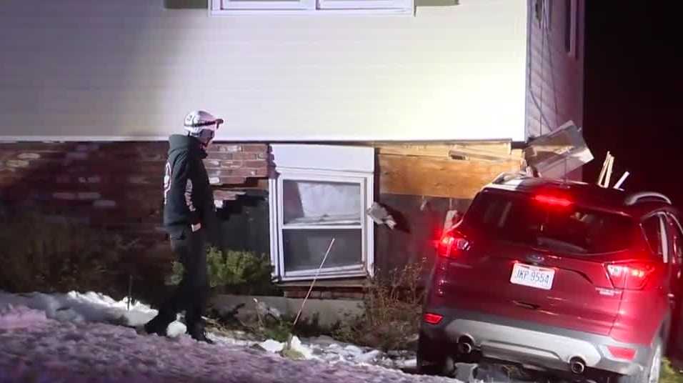 Suv Crashes Into Home As Resident Was Watching Tv 2414