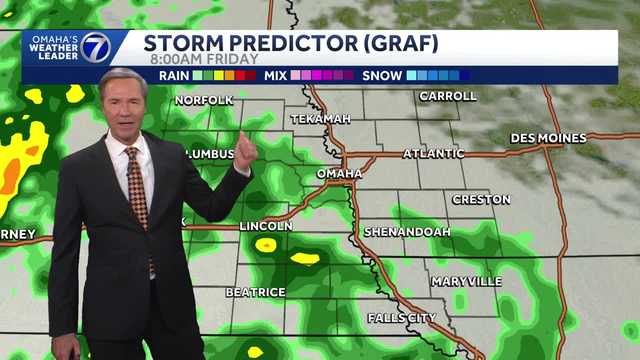 Rain ahead for Friday Around Omaha