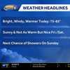 Video: A warm and windy Thursday with a sunny weekend ahead