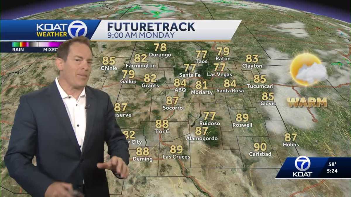 Dry skies expected for most today with near-perfect temperatures