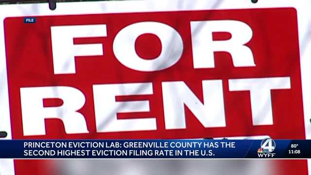 Greenville listed among highest eviction filing rates in Country