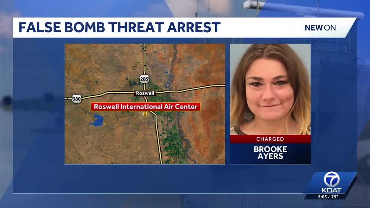 Woman charged in connection to bomb scare at Roswell airport