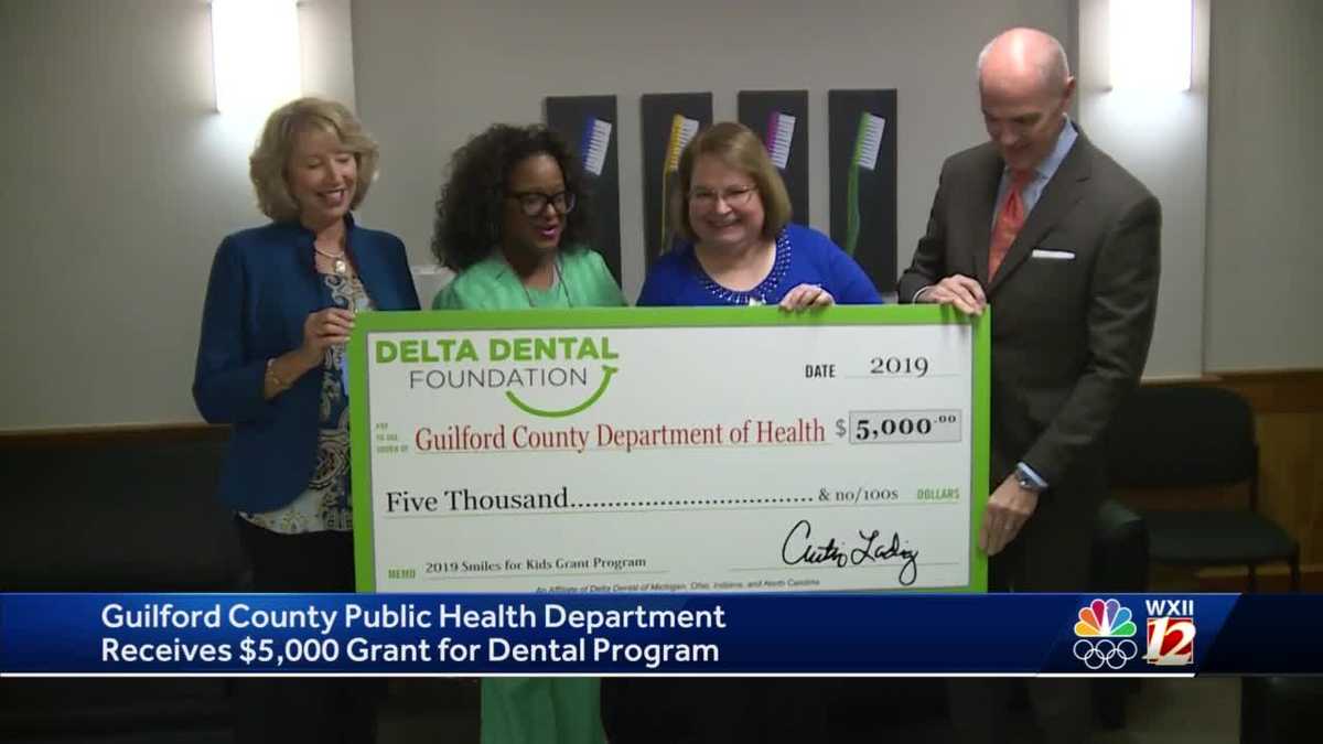 Guilford County Public Health Department receives 5,000 grant for