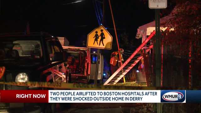 Two airlifted to Boston hospitals after being shocked outside Derry home - Vimarsana News