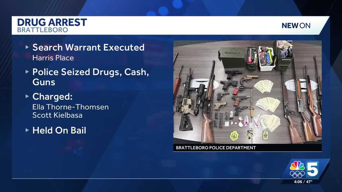 Brattleboro residents charged after police seize guns, drugs from home
