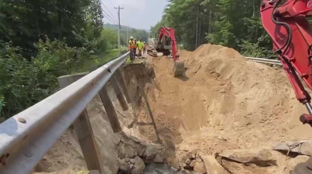 Alton, New Hampshire floods: Roads damaged