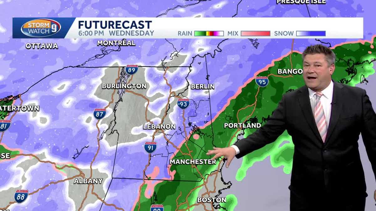 Video: Slick spots possible during evening commute in New Hampshire