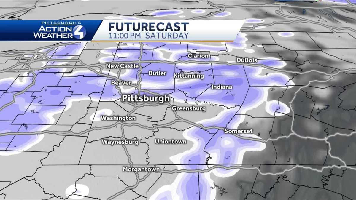 Rain turns to scattered snow showers tonight, snow continues on Sunday