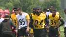 Pittsburgh Steelers rookie George Pickens plucks Kenny Pickett's pinpoint  pass at lofty catch point in training camp