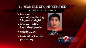 Man accused of sexually molesting, impregnating 11-year-old 