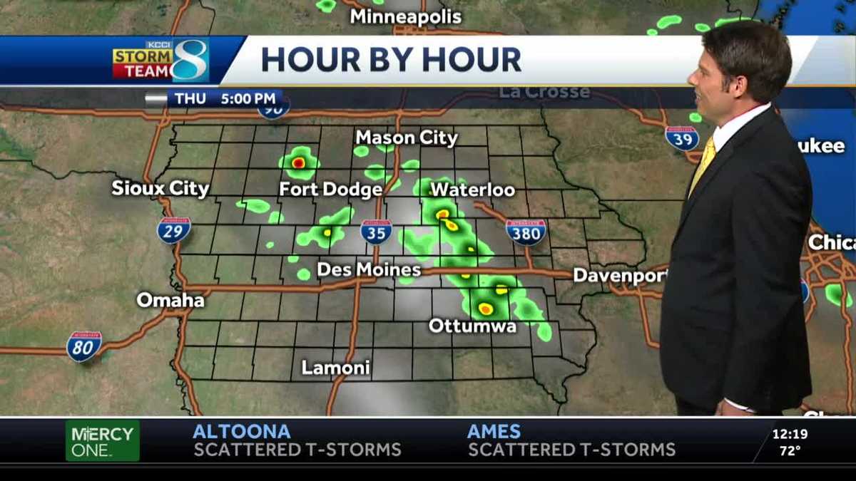 Scattered storm chances continue Thursday