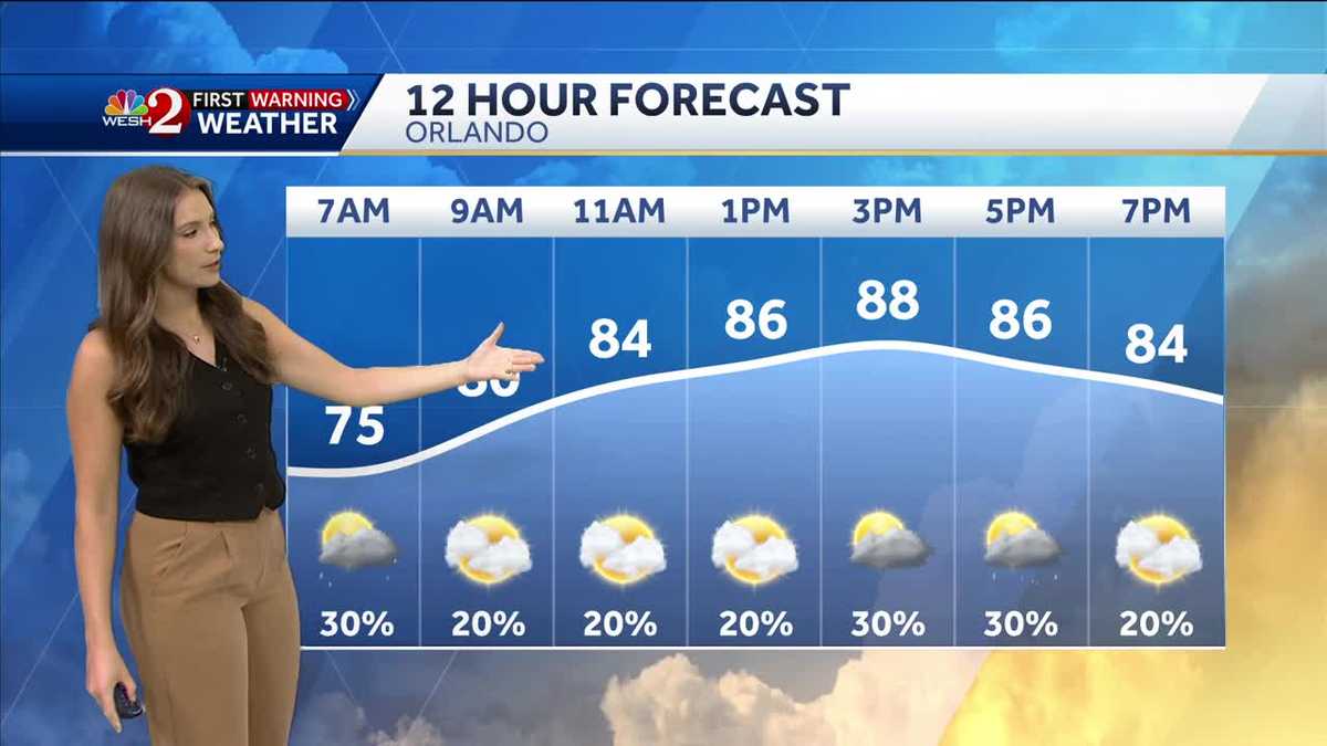Showers, storms and heat expected in Central FL