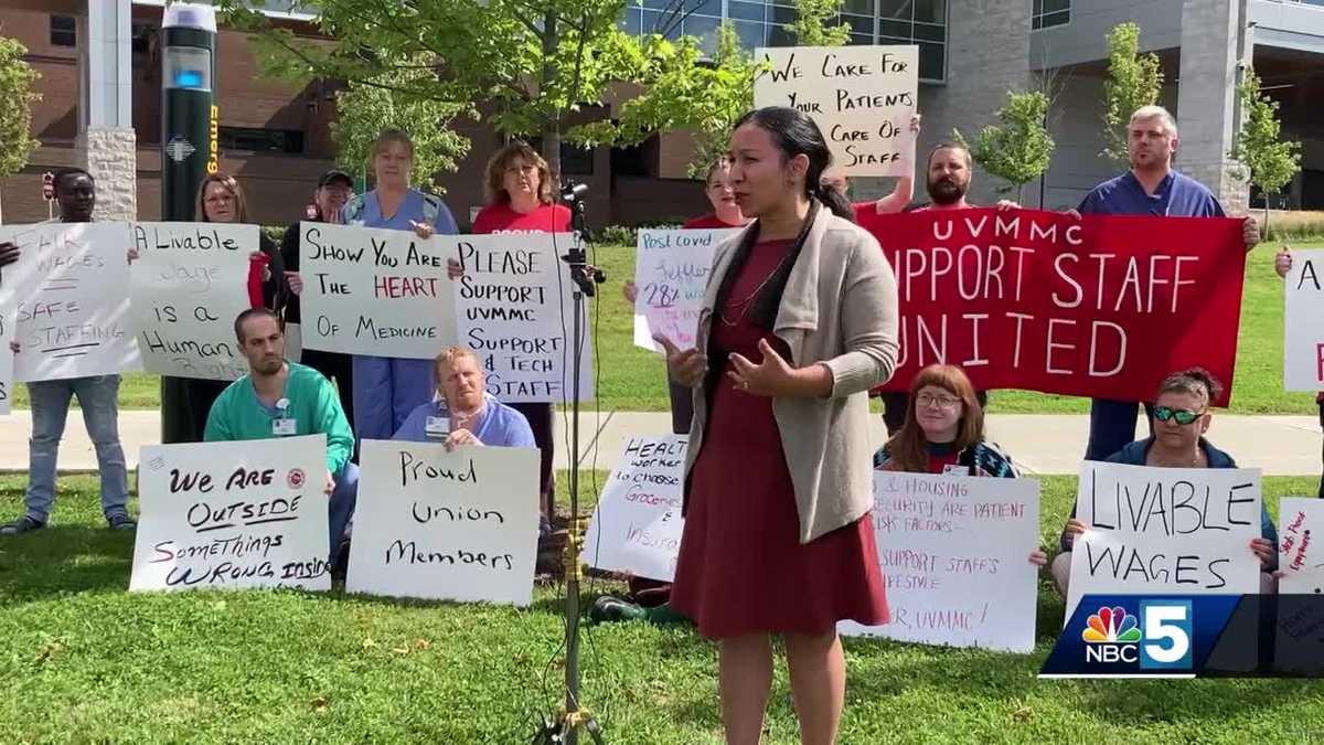 UVM Medical support staff continue calling for change