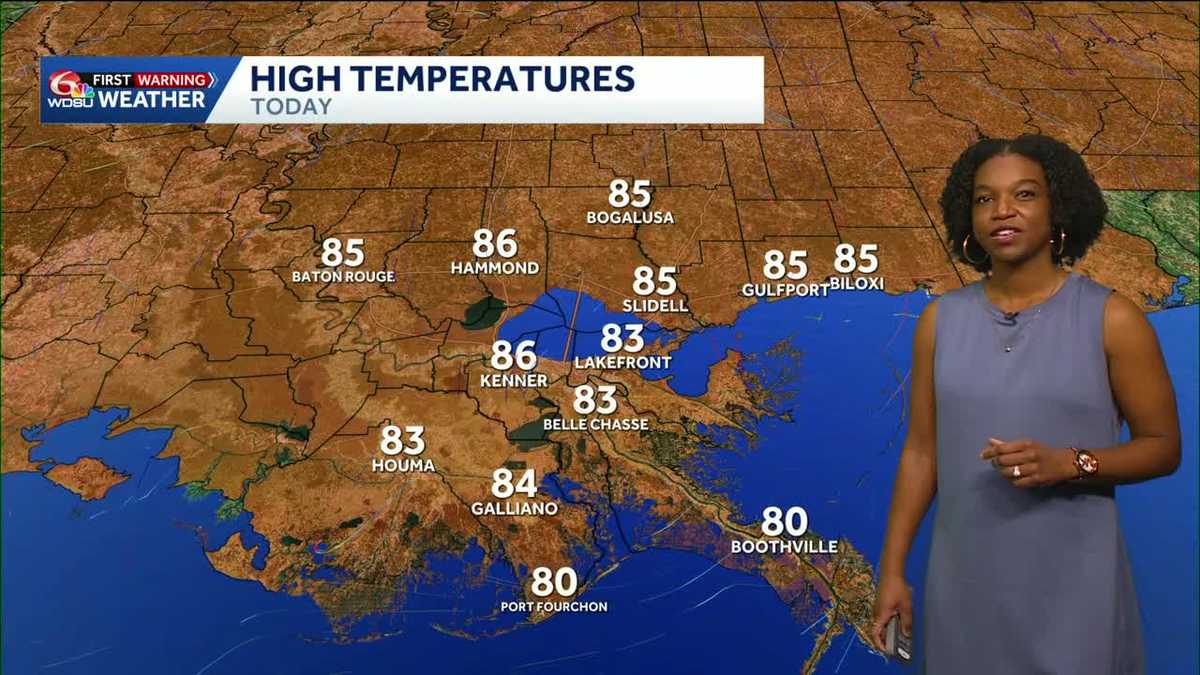 Comfortable start to the week before temperatures heat up later