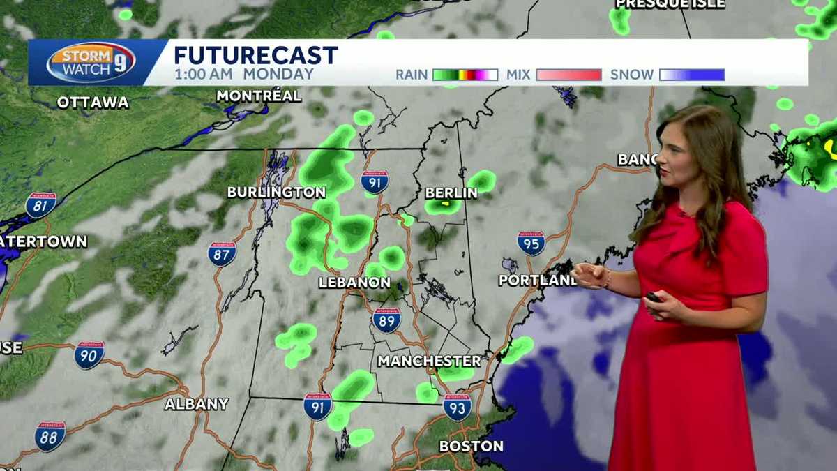 Video: Skies clear Monday with highs near 70