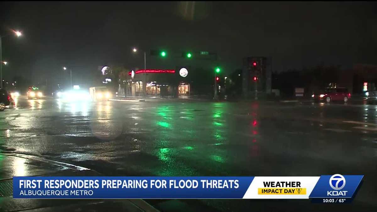 First responders sending out warnings about flooding and driving