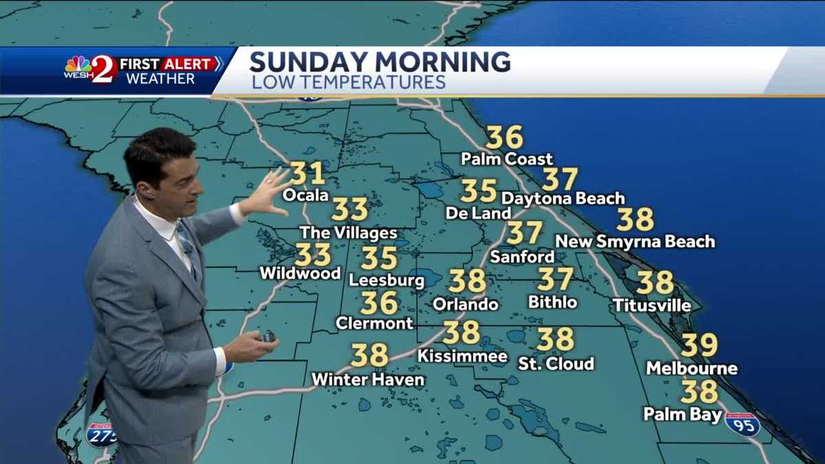 Cold weekend morning temperatures