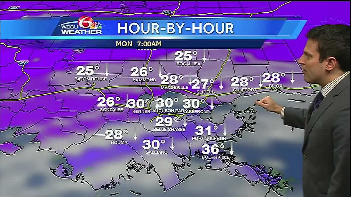 Sunday evening: Freezing temperatures in the week ahead