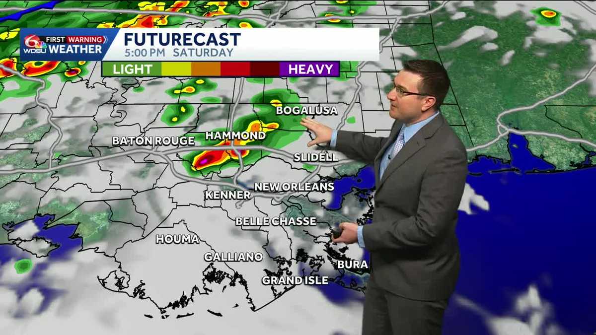 Storms likely Saturday and Saturday night ahead of a cold front