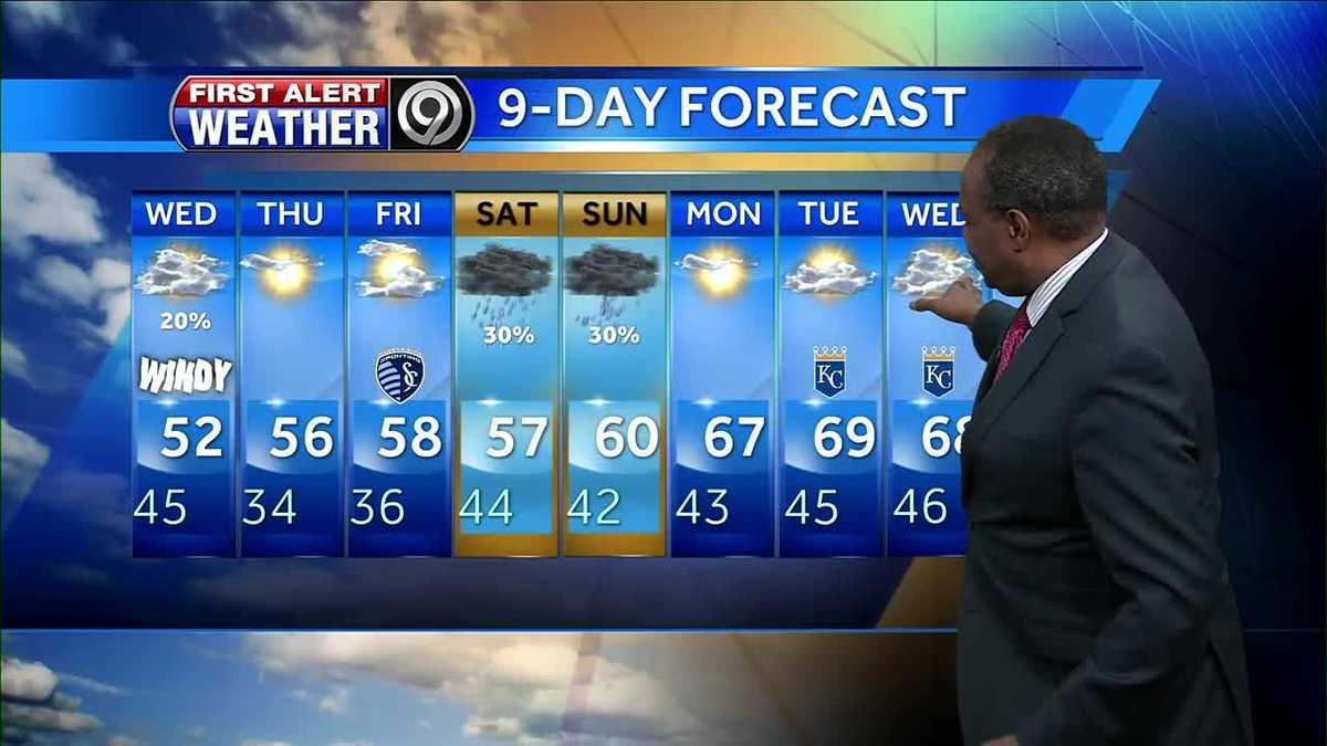 Windy, cooler temperatures expected Wednesday