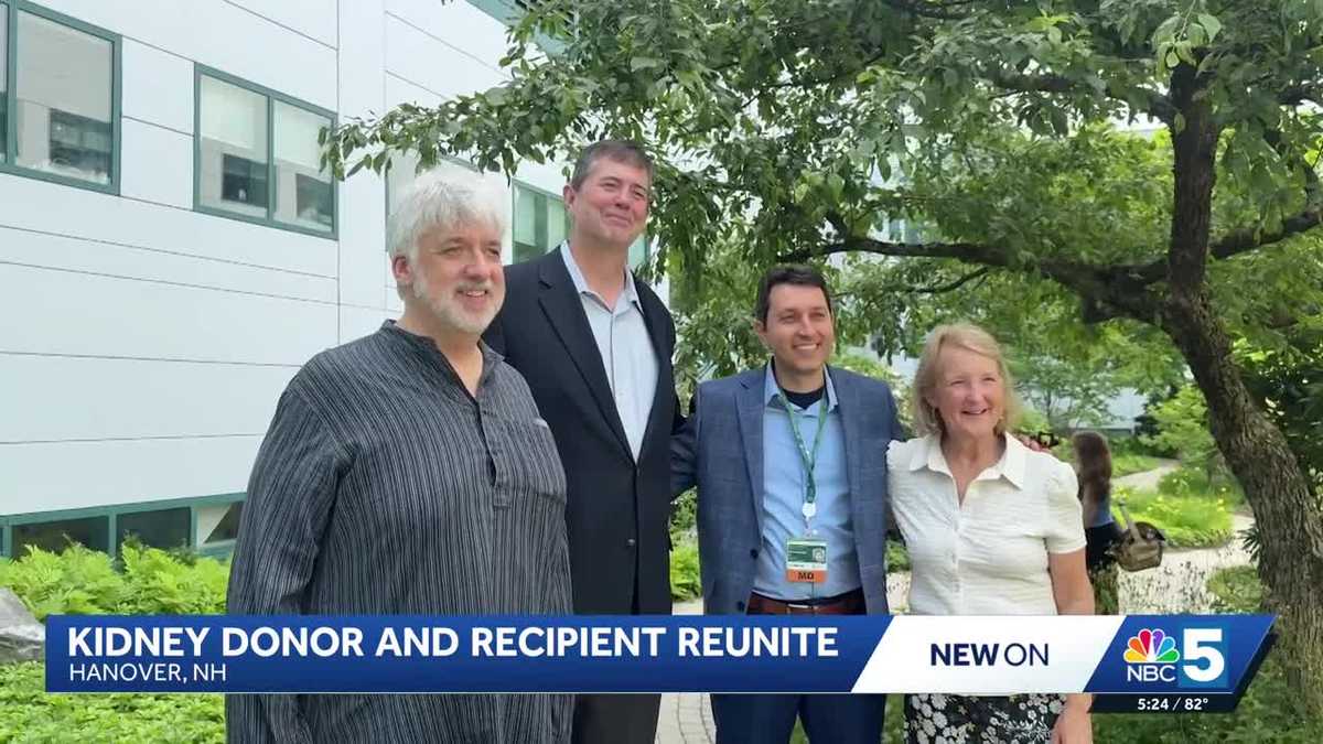 Gift of Life: Vermont kidney donor, recipient reunite after successful transplant at DMHC