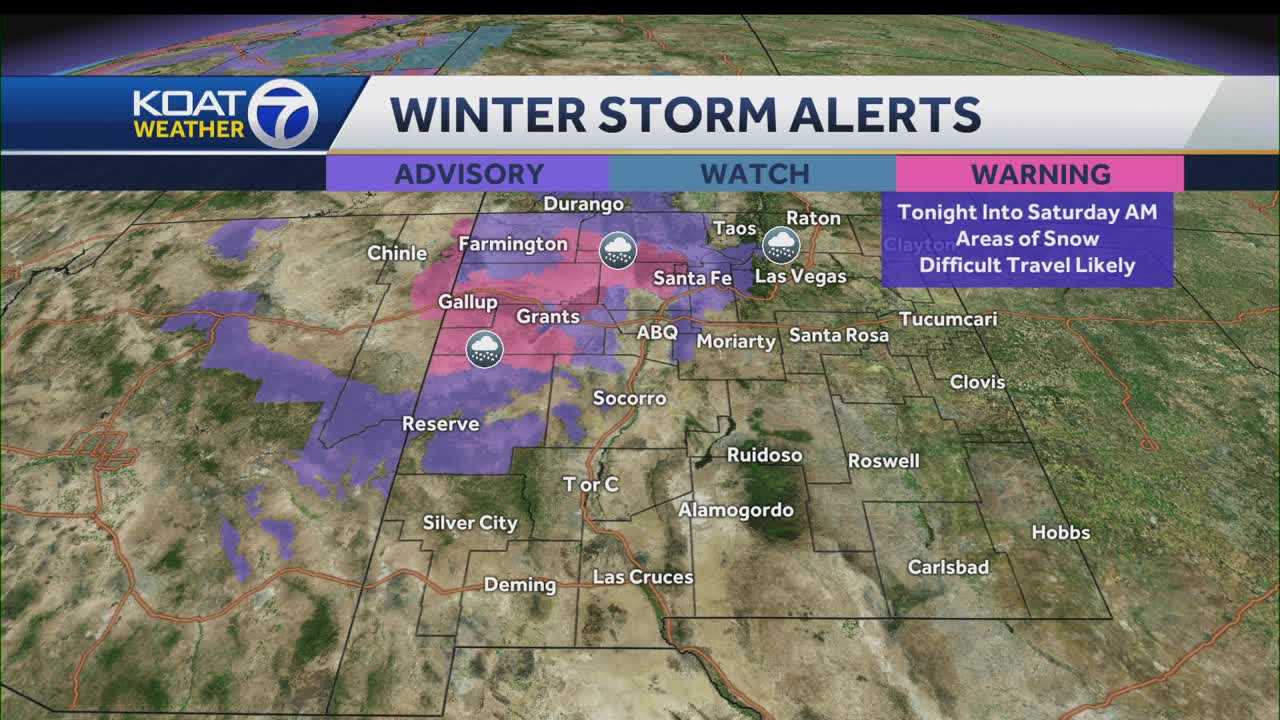 The Winter Storm Track Remains Active For New Mexico