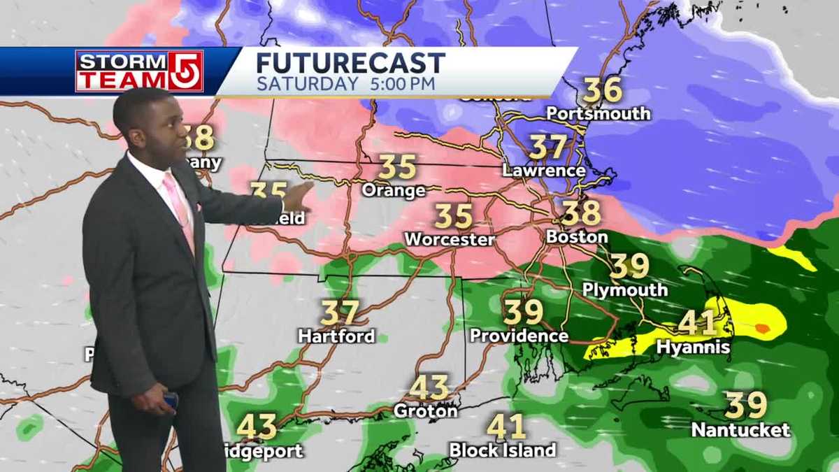 Video: Cold rain to start weekend