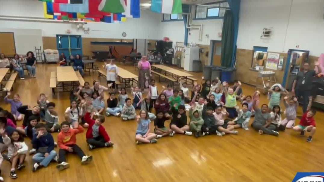 WMUR's Kevin Skarupa visits Fairgrounds Elementary in Nashua