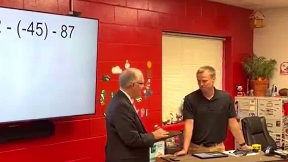 Nebraska teacher is surprised with huge award