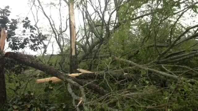 Possible tornado touches down near Collins