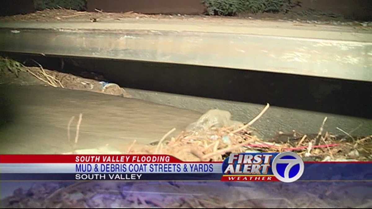 Rain Causes Flooding in the South Valley