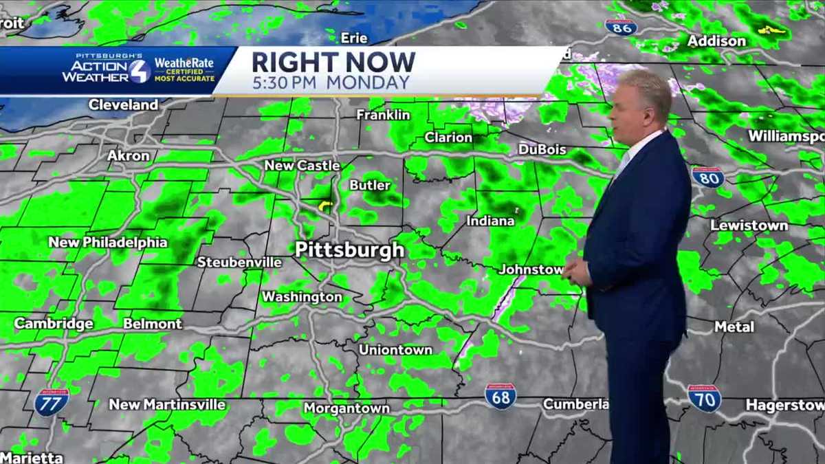 Scattered showers Monday PM; freeze warning Tuesday AM