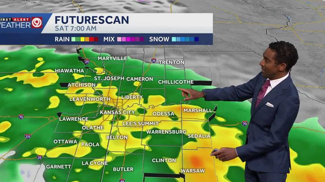 Valentine's Day to see rainy start in Kansas City