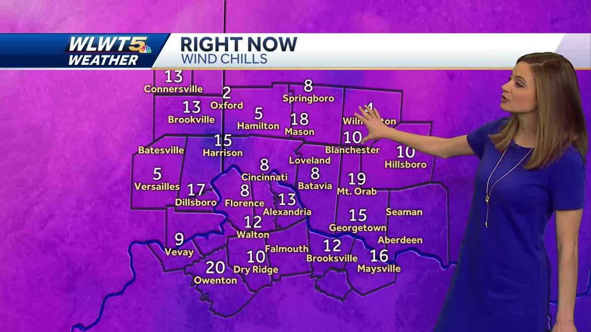 Light snow and bitter wind chills this morning