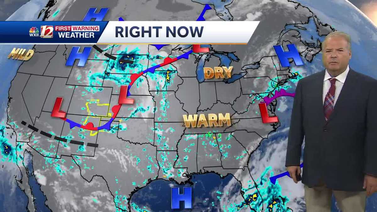 Look for Dry skies and warm 80s in North Carolina