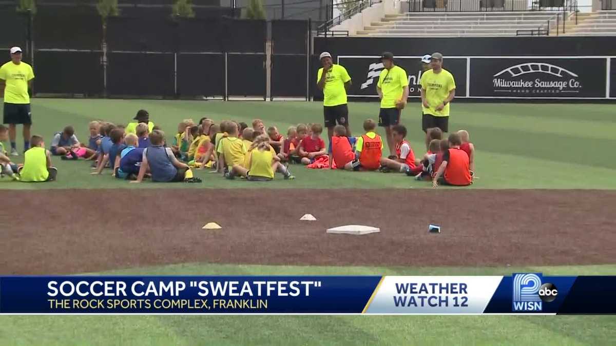 Kids at Milwaukee Wave soccer camp finding ways to keep cool