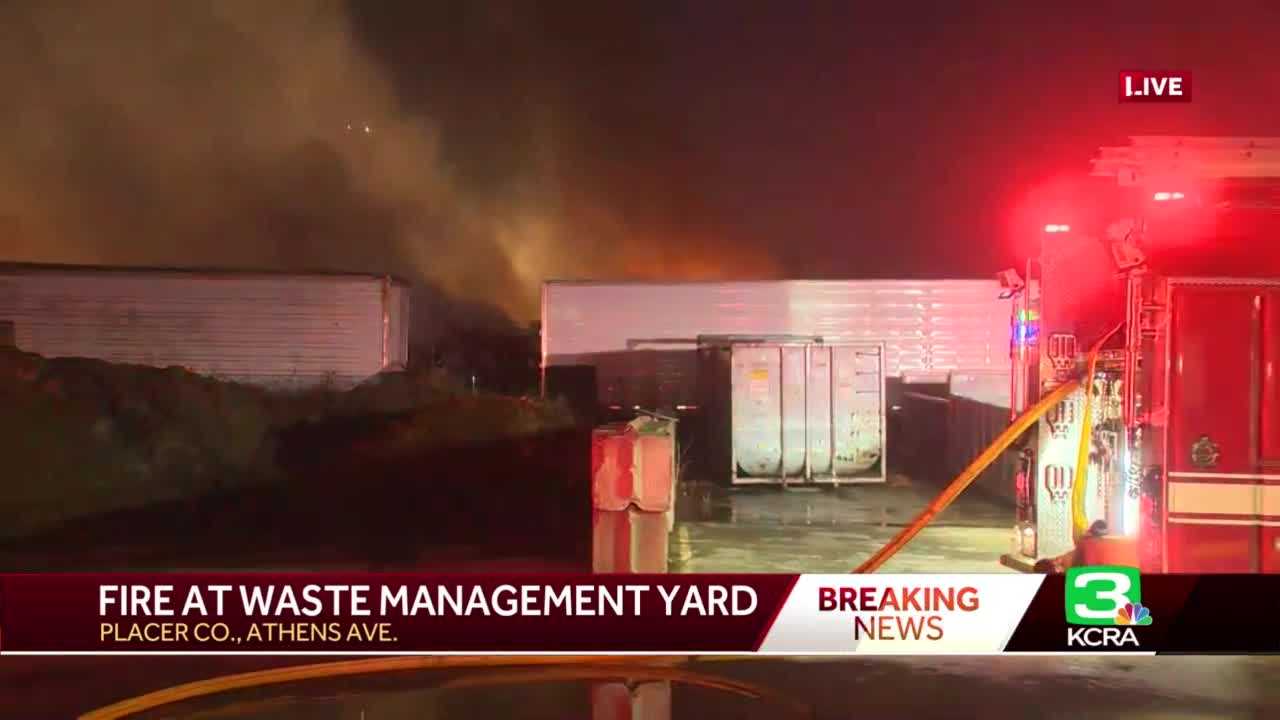 Fire Breaks Out At Industrial Trucking Site In Placer County