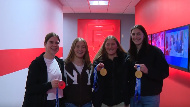 Boston Fleet medalists pay visit to WCVB fresh off successful Winter Olympics run