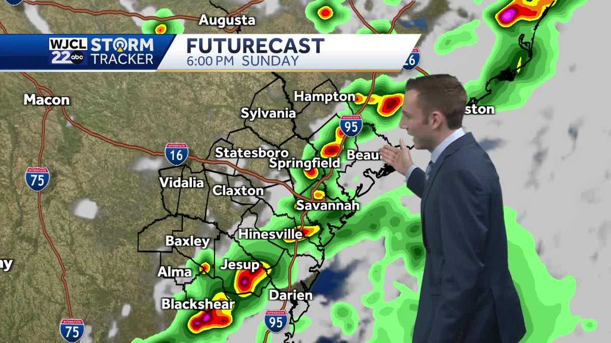 Rain chances return for SE Georgia and the Lowcountry on Sunday