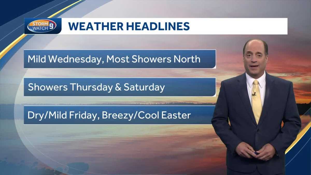 Update: Mild weather with some showers this week