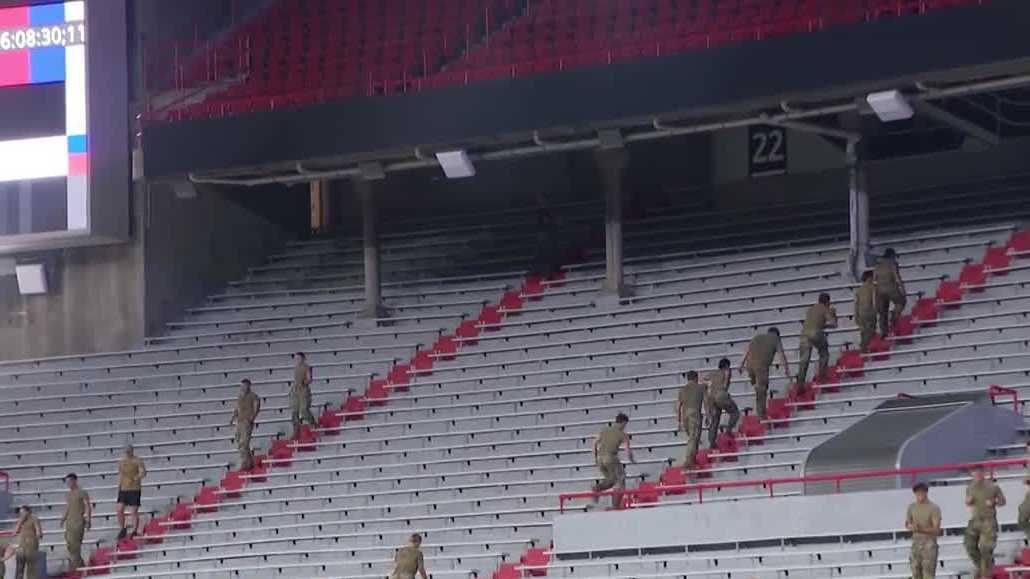 Memorial Stadium stair climb brings first responders and veterans together for 9/11 remembrance
