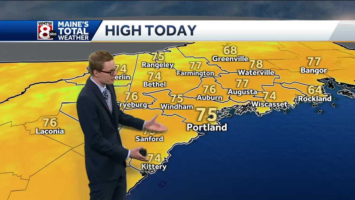 Sunshine today giving way to Friday rain
