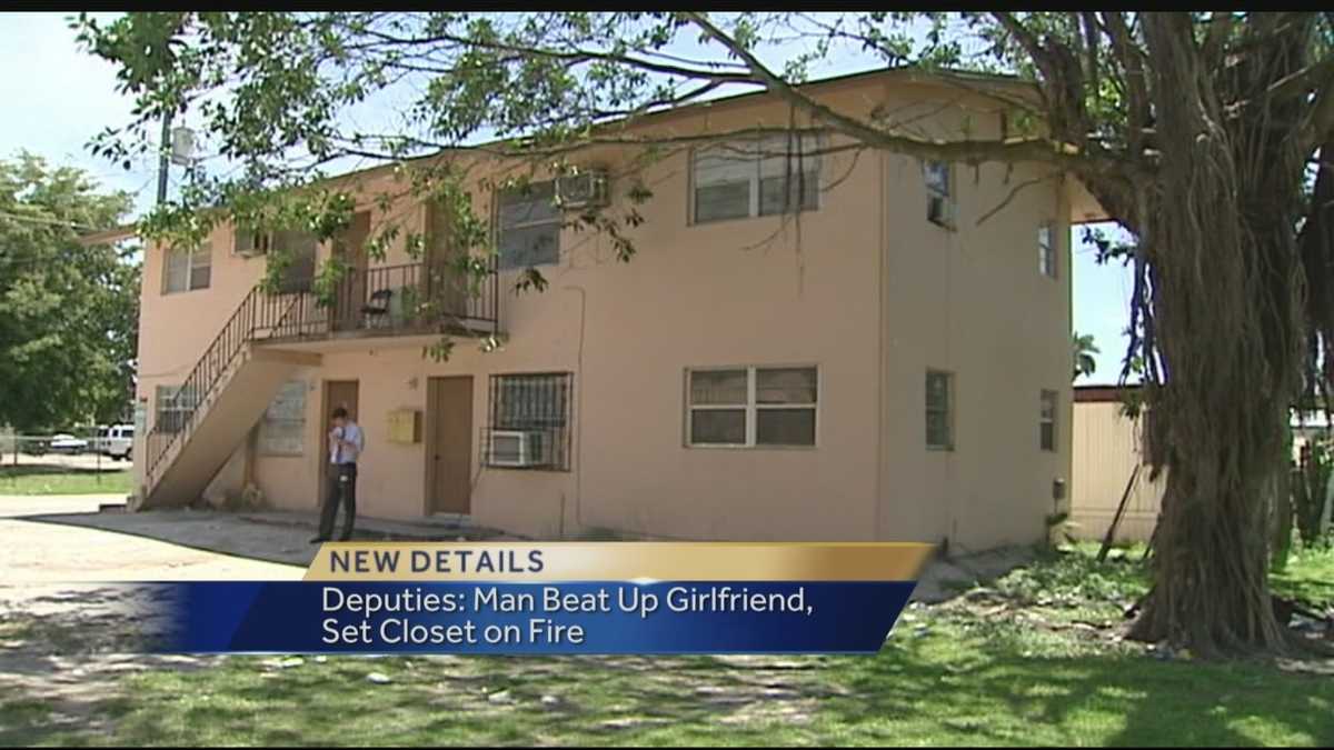Man accused of setting girlfriend's closet on fire