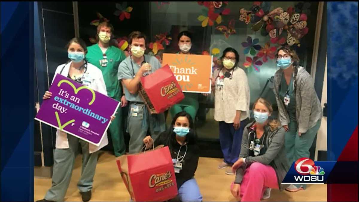 New Orleans area health care workers get free meals courtesy of Saints
