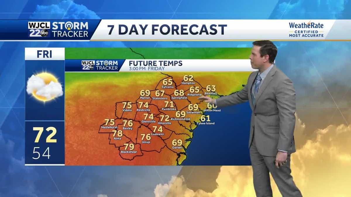 More beautiful spring-like weather today and through the weekend - WJCL