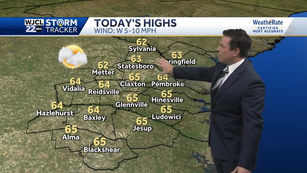 Sunshine returns today and much cooler weather is in the forecast