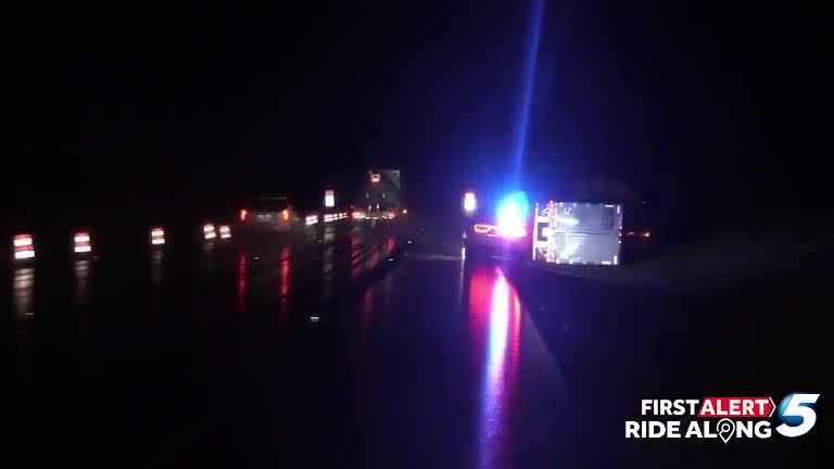 Semi overturns on I-40 as severe storms move toward OKC metro