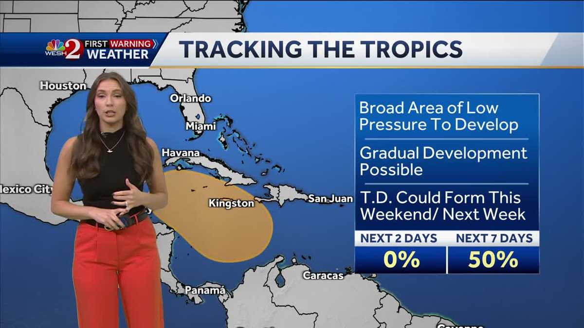 Tropics: Area in Caribbean could develop but timeline is unclear
