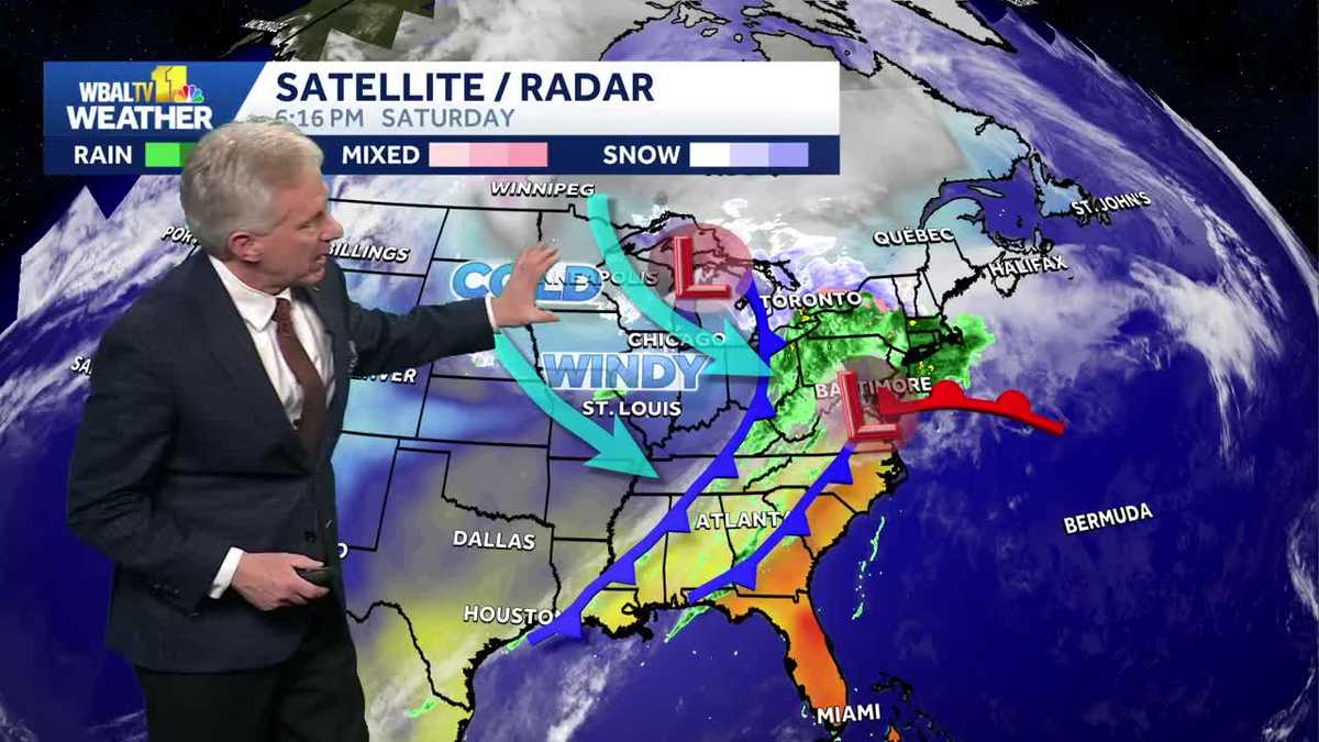Scattered showers likely overnight into Sunday morning